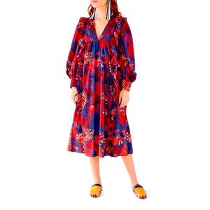 Farm Rio midi dress. Size small. Excellent condition. Beautiful colors!